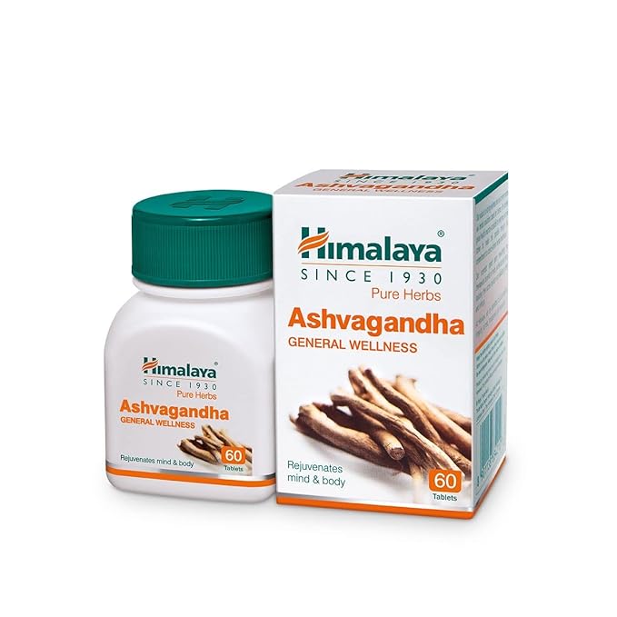 HIMALAYA ASHWAGANDHA GENERAL WELLNESS TABLETS REJUVENATES MIND & BODY 60 TABLETS