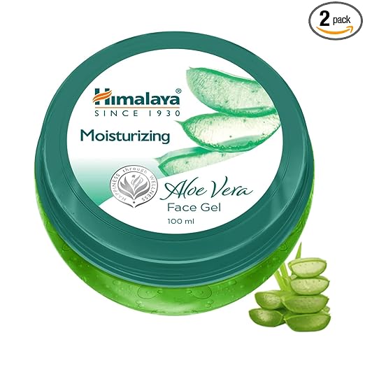HIMALAYA MOISTURISING ALOE VERA FACE GEL 100ML, GREEN