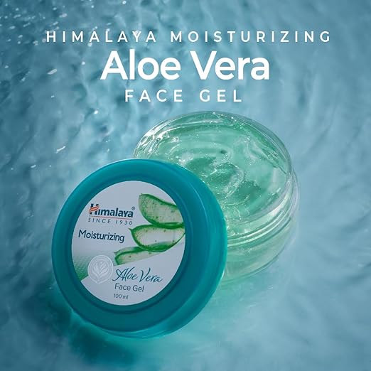 HIMALAYA MOISTURISING ALOE VERA FACE GEL 100ML, GREEN