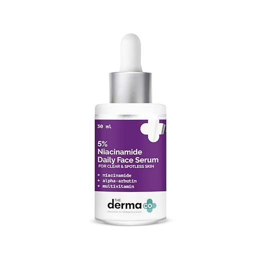 THE DERMA CO 5% NIACINAMIDE DAILY FACE SERUM WITH ALPHA ARBUTIN & MULTIVITAMIN 30ML