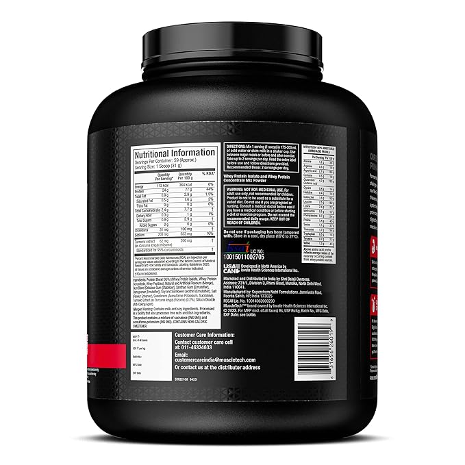 MUSCLETECH NITROTECH 100% WHEY GOLD, 1.81KG MANGO DELIGHT, PRIMARY SOURCE- WHEY PROTEIN ISOLATE