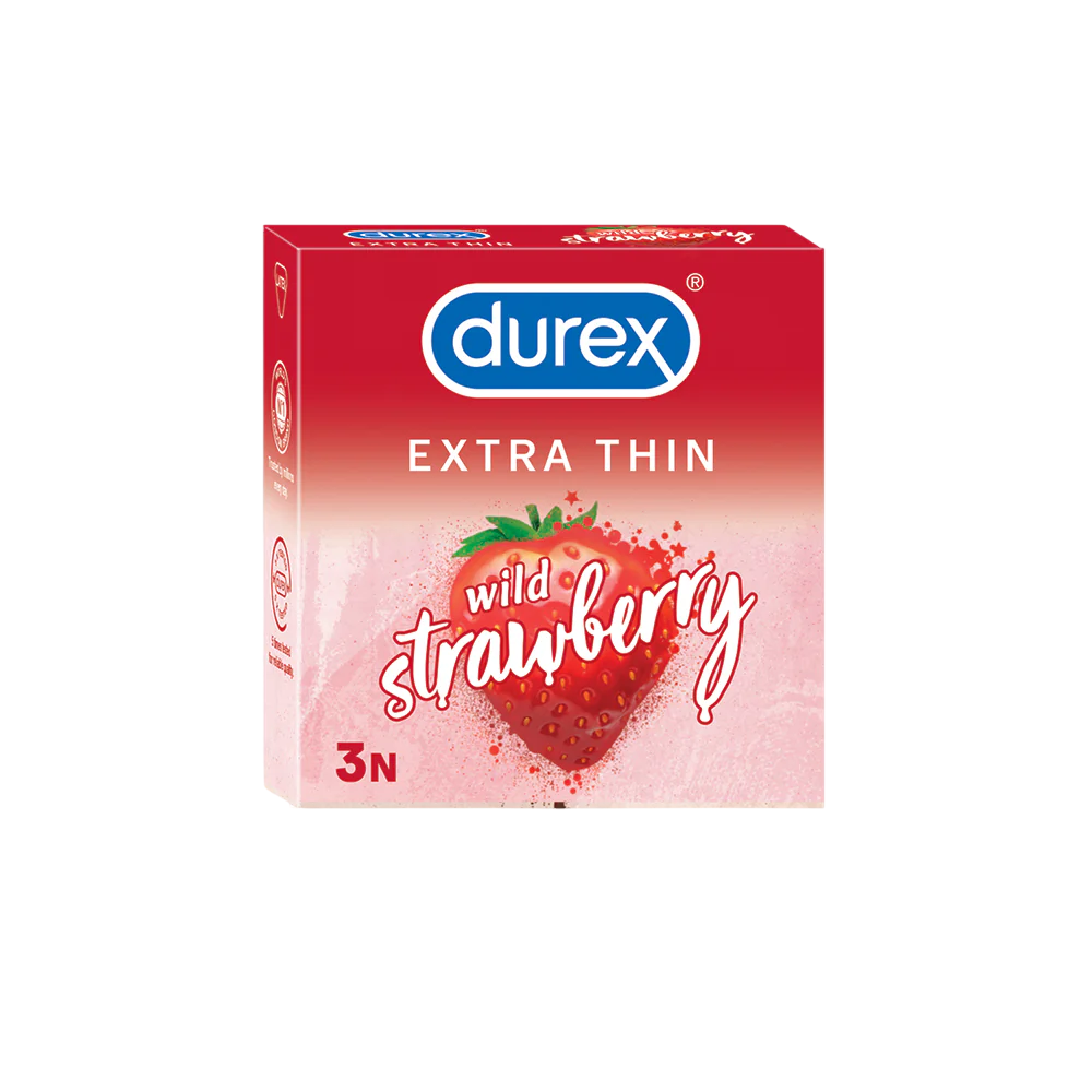 DUREX EXTRA THIN (STRAWBERRY) 1X3