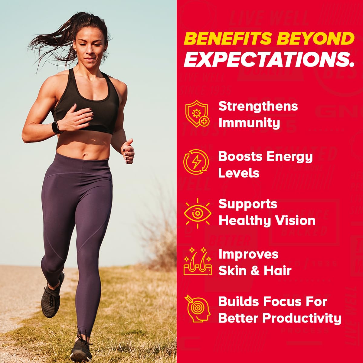 GNC WOMEN'S ONE DAILY MULTIVITAMIN WITH VITAMIN C, BIOTIN, COLLAGEN & ANTIOXIDANTS 30 TABLETS