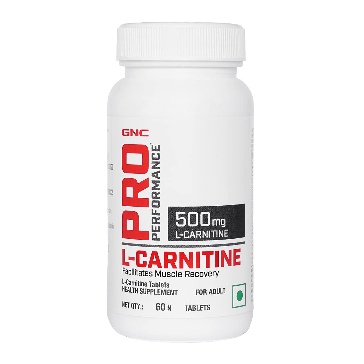 GNC PRO PERFORMANCE L-CARNITINE TABLETS - 500MG 60 VEG TABLETS