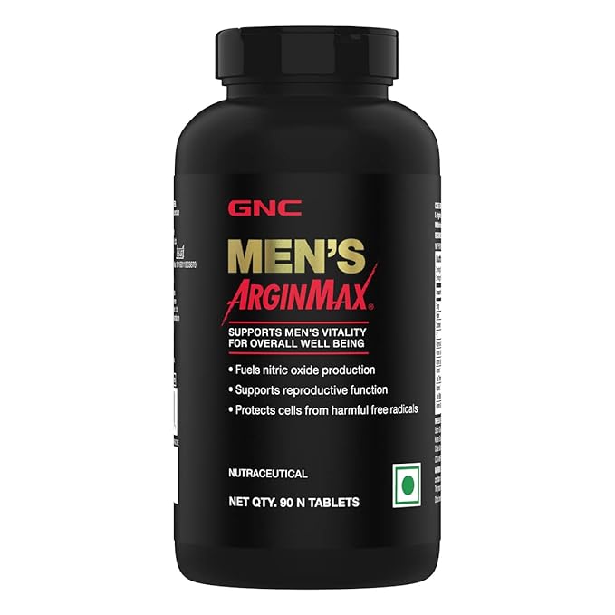 GNC MEN'S ARGINMAX BOOSTS STRENGTH & STAMINA 90 VEG TABLETS