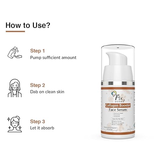 FIXDERMA HYDROLYZED COLLAGEN BOOSTER FACE SERUM FOR FACE FACE, FINE LINES & WRINKLES 15GM