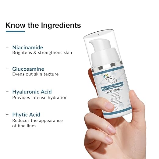 FIXDERMA 20% NIACINAMIDE SERUM FOR FACE FOR PORE MINIMIZER 15GM