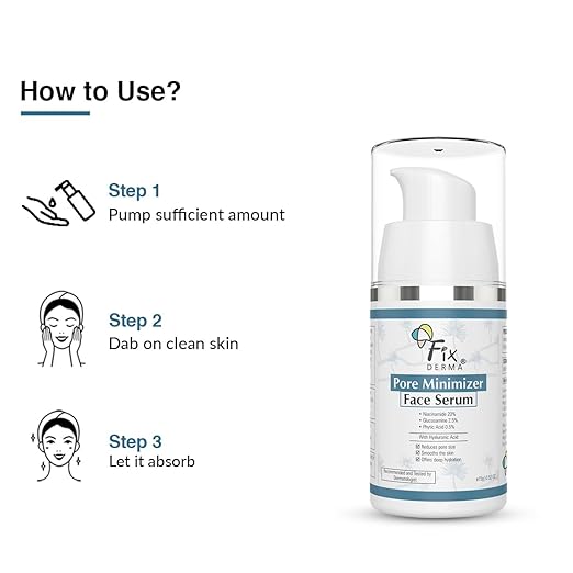 FIXDERMA 20% NIACINAMIDE SERUM FOR FACE FOR PORE MINIMIZER 15GM
