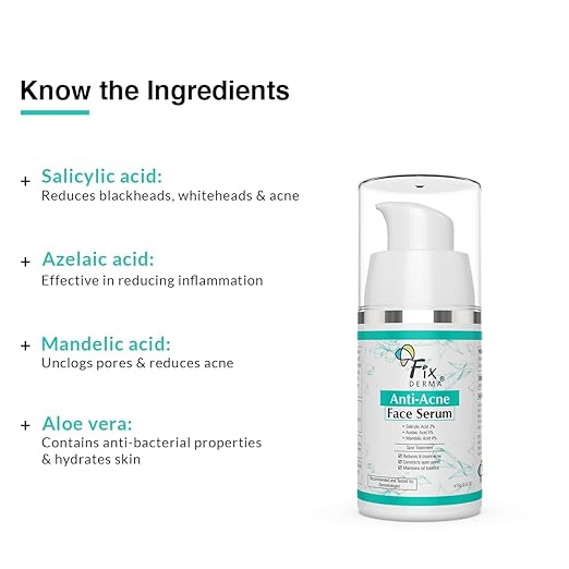 FIXDERMA 2% SALICYLIC ACID SERUM FOR ANTI ACNE & SPOT TREATMENT 15GM