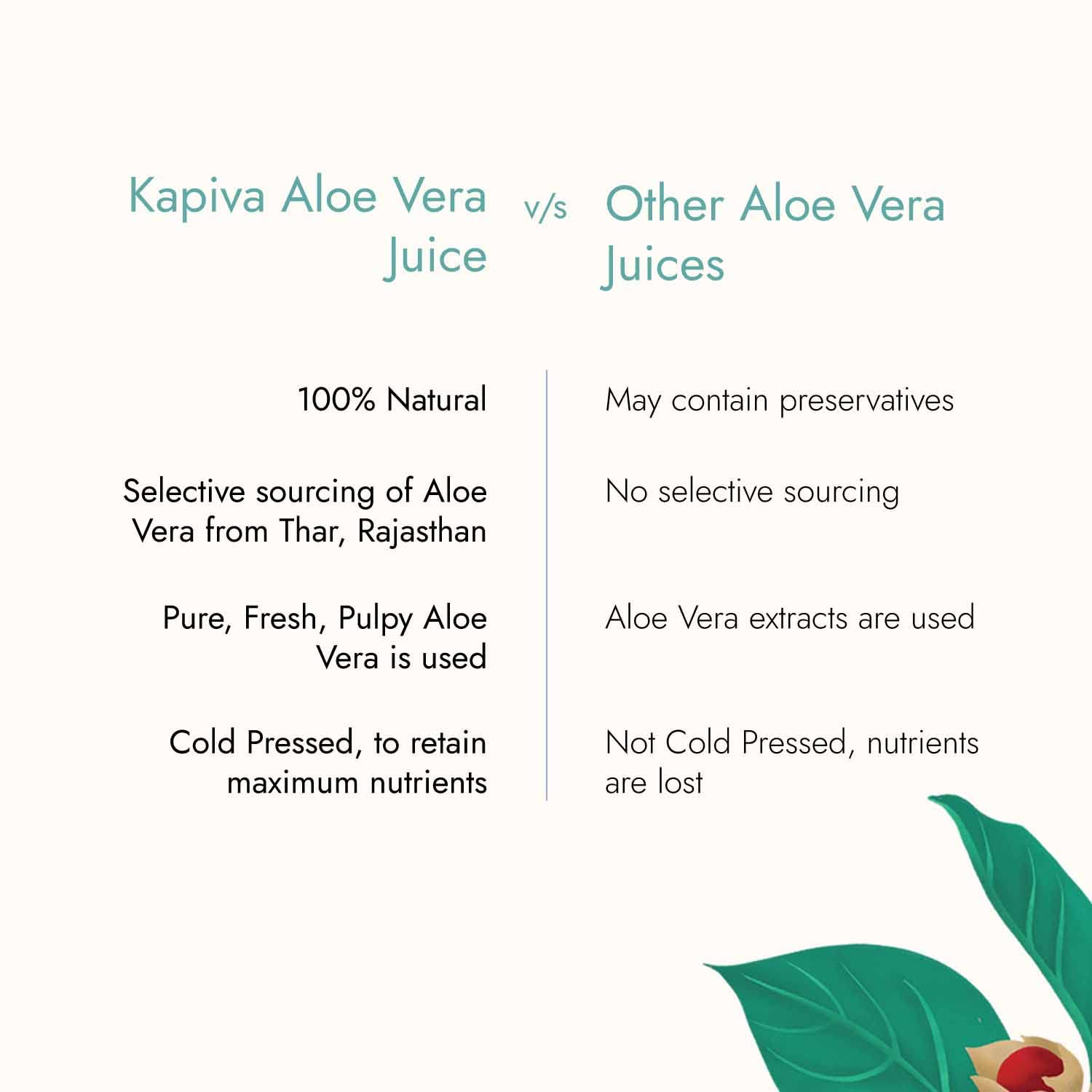 KAPIVA ALOE VERA JUICE 1LTR