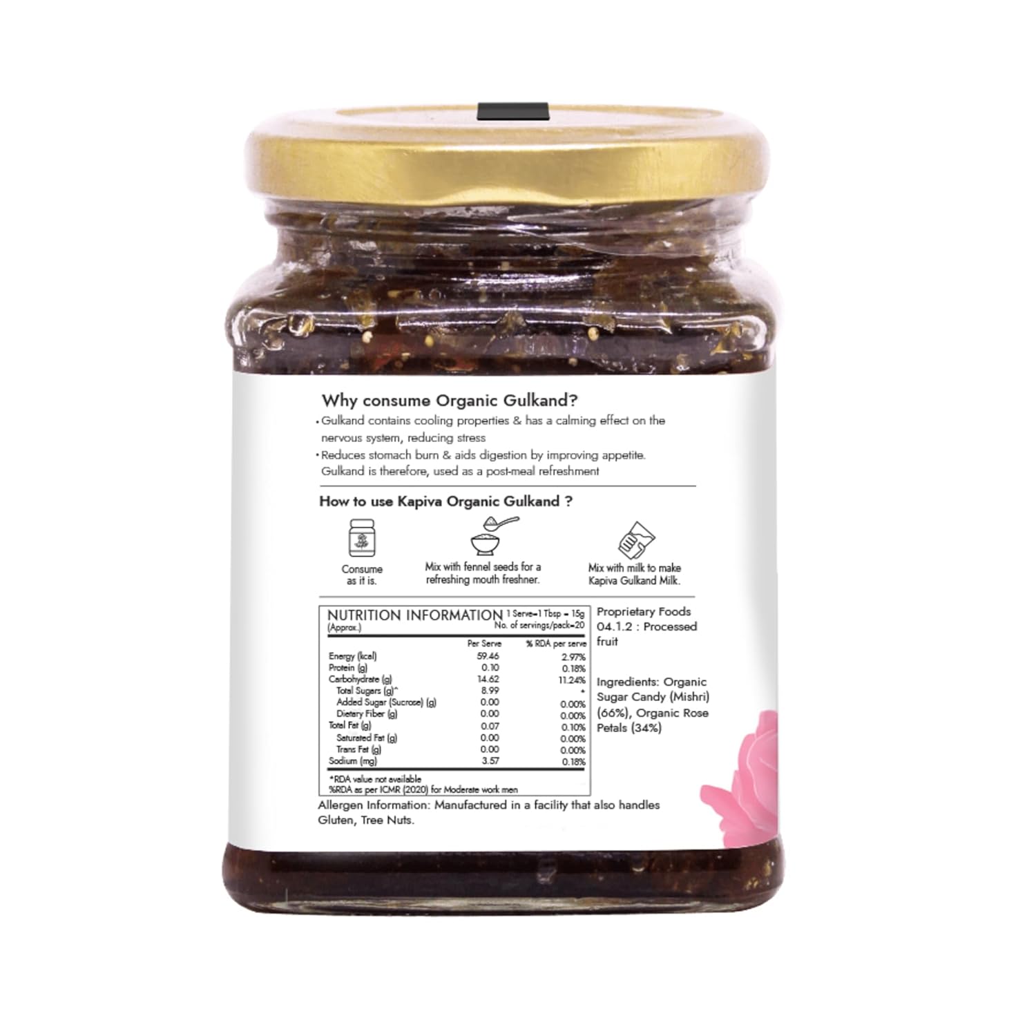 KAPIVA ORGANI GULKAND 300GM