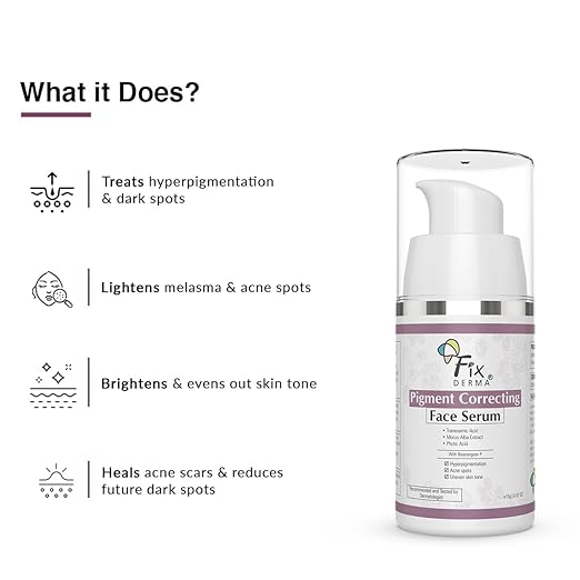 FIXDERMA PIGMENT CORRECTING FACE SERUM TRANEXAMIC ACID TO FIGHT AWAY PIGMENTATION 30GM