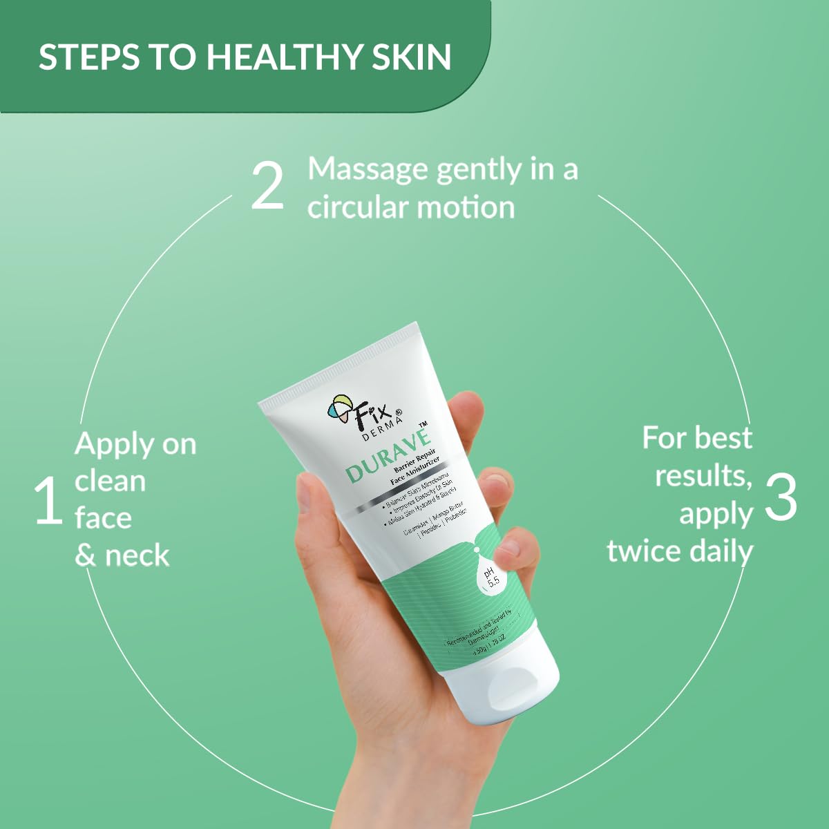 FIXDERMA DURAVE CERAMIDE MOISTURIZER FOR FACE  BARRIER REPAIR MOISTURIZER 50GM