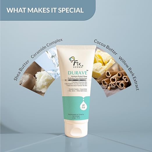 FIXDERMA DURAVE DEEP HYDRATION FACE MOISTURIZER WITH COCOA & SHEA BUTTER 50GM