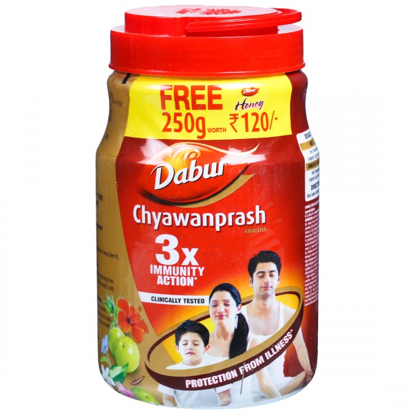 DABUR CHYAWANPRASH 2KG (HONEY FREE 250G)
