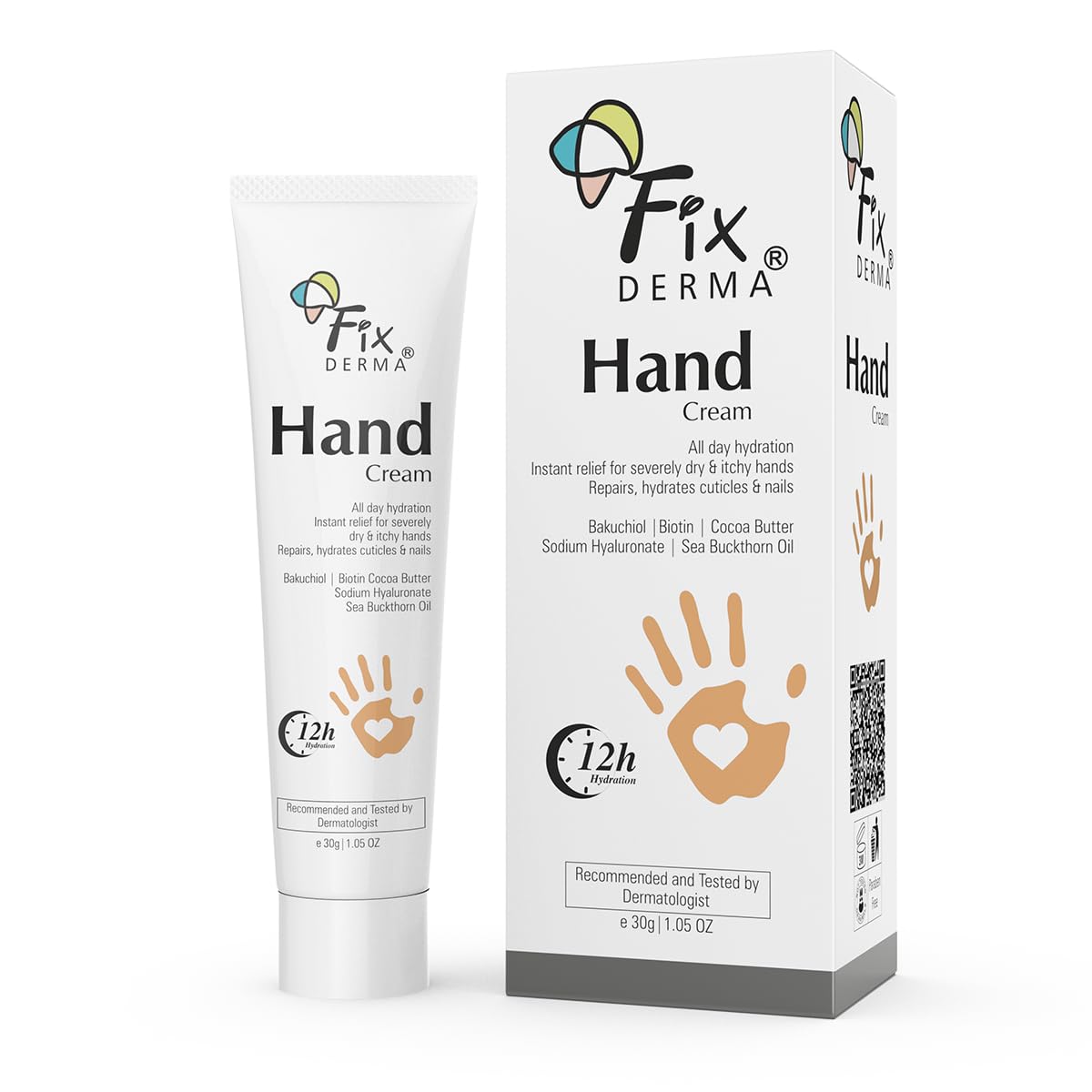 FIXDERMA HAND CREAM FOR WOMEN & MEN FOR DRY AND ROUGH HANDS 30GM