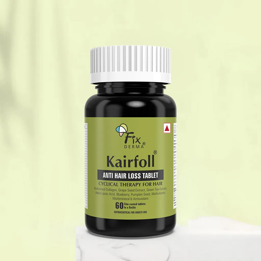 FIXDERMA KAIRFOLL ANTI HAIR LOSS TABLET BIOTIN TABLETS TO STOP HAIR LOSS & THINNING 60 TABLETS