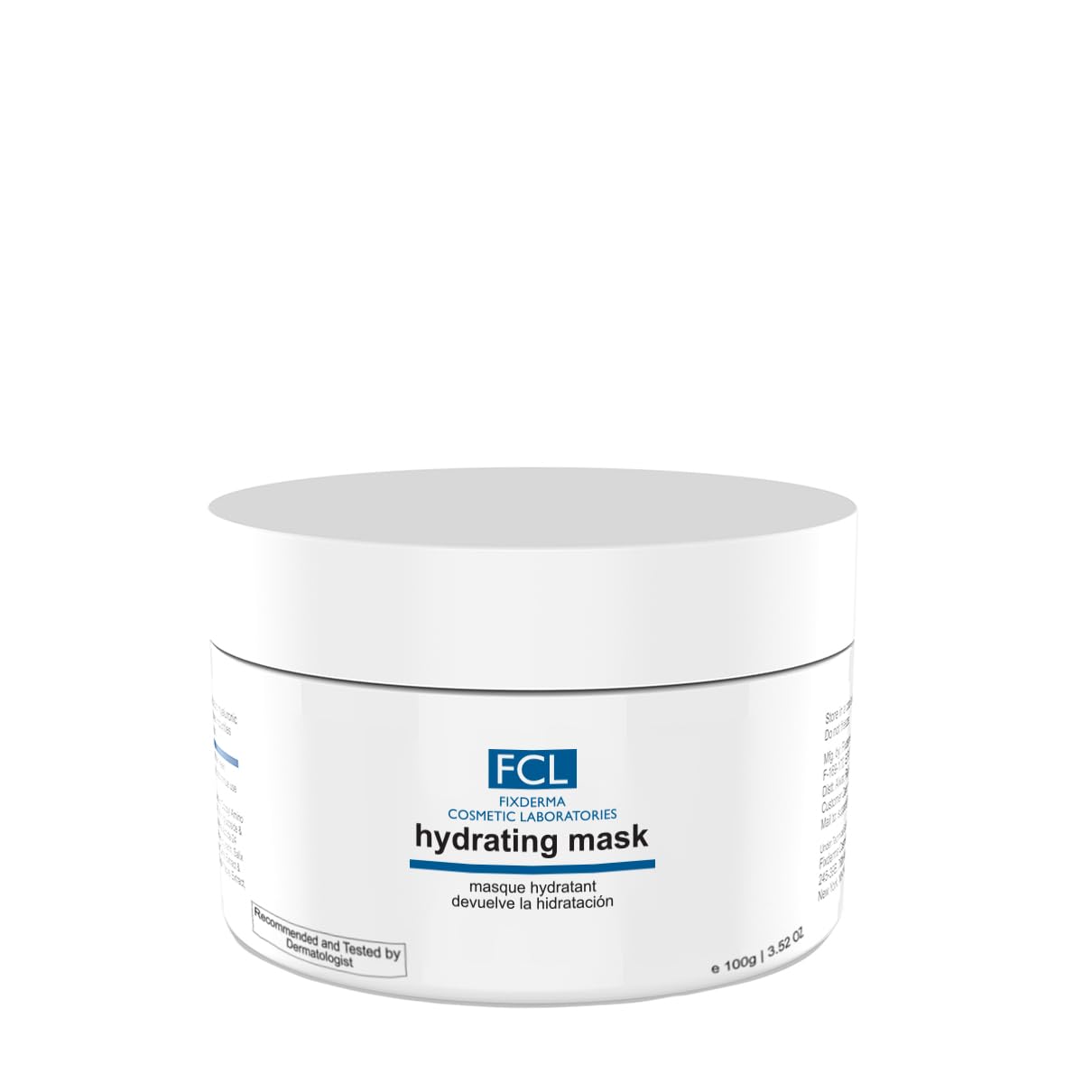 FIXDERMA FCL COSMETIC LABORATORIES HYDRATING MASK FOR HYDRATION,IRRITATED ,DRY SKIN, 100GM