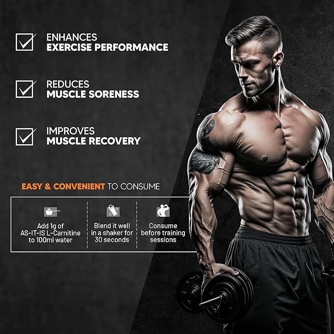 AS-IT-IS NUTRITION PURE L-CARNITINE L-TARTARATE POWDER 100GM