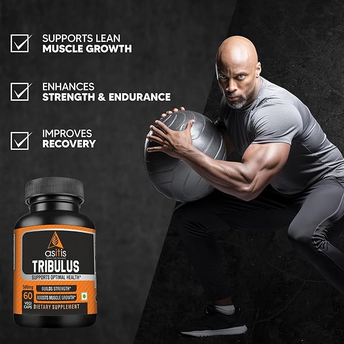 AS-IT-IS NUTRITION TRIBULUS 500MG SUPPORTS ENDURANCE, VITALITY & BOOSTS TESTOSTERONE 60 CAPSULES