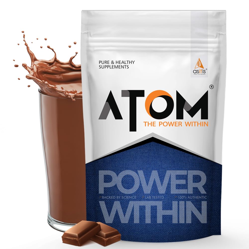 AS-IT-IS ATOM PWR MASS GAINER 5:1 CARB-PROTEIN RATIO DOUBLE RICH CHOCOLATE FLAVOUR 1KG