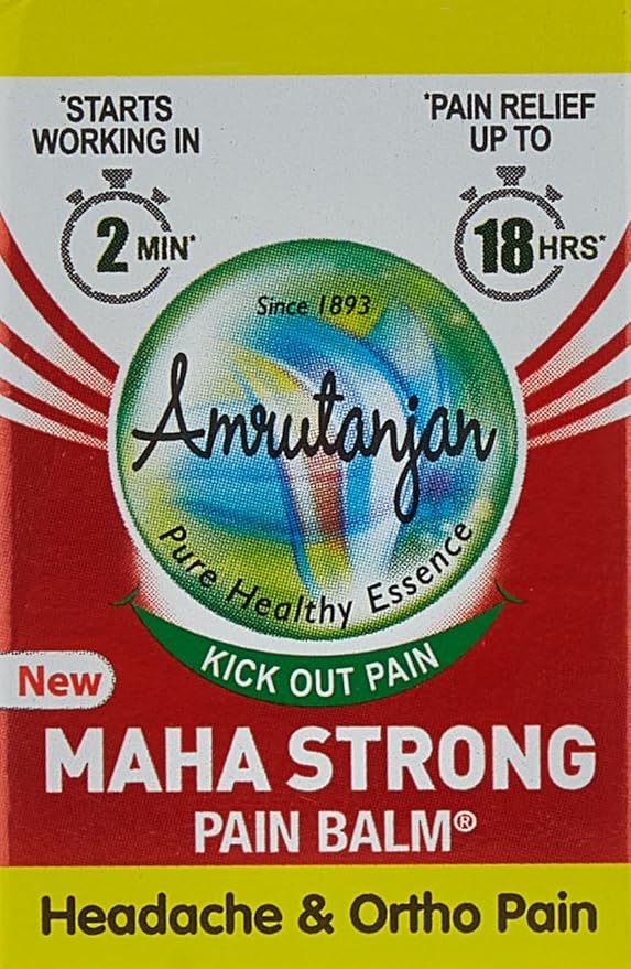 AMRUTANJAN BALM RED MAHA STRONG 8ML