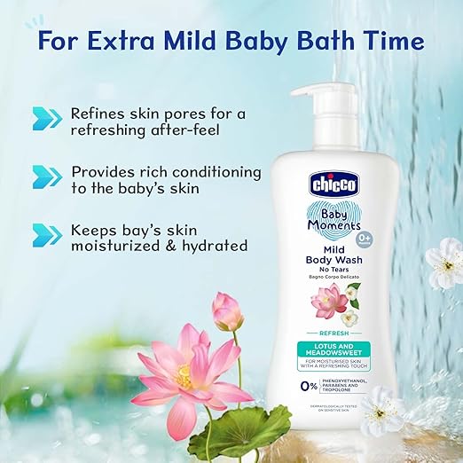 CHICCO MILD BODYWASH REFRESH NO TEARS 200ML