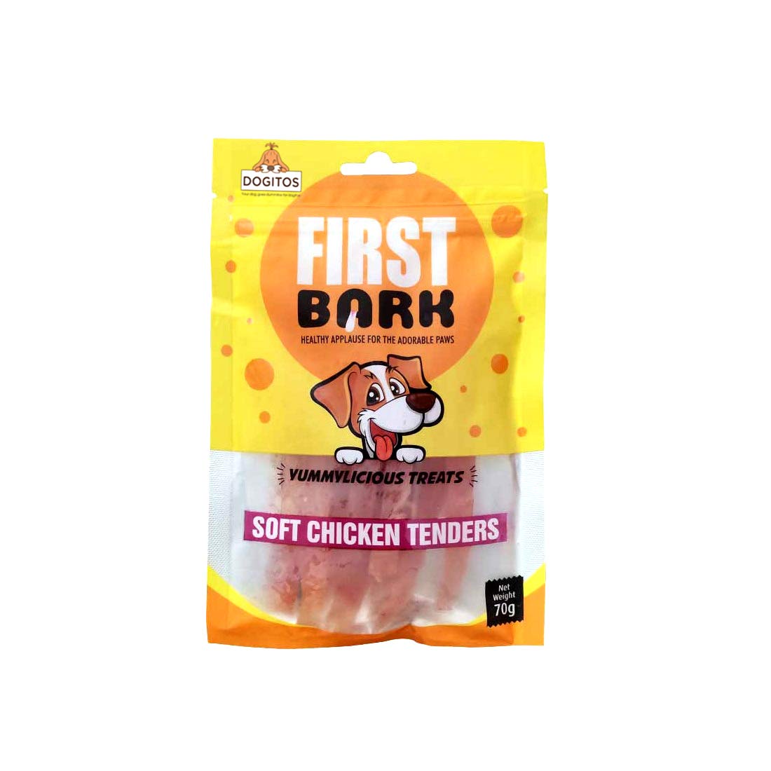 FIRST BARK SOFT CHICKEN TENDERS DOG TREAT – 70G