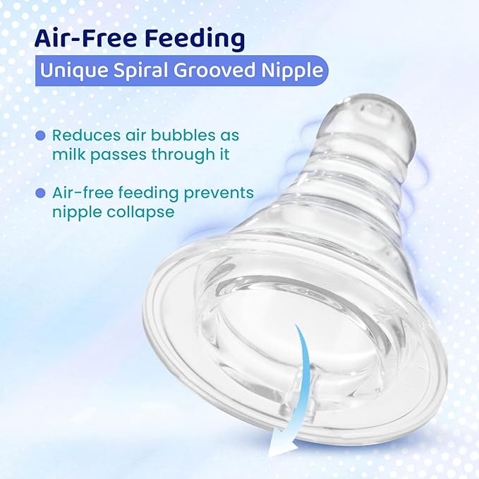 CHICCO WB GLASS MEDIUM FLOW FEEDING EASY BOTTEL 2M+ BLUE 250ML