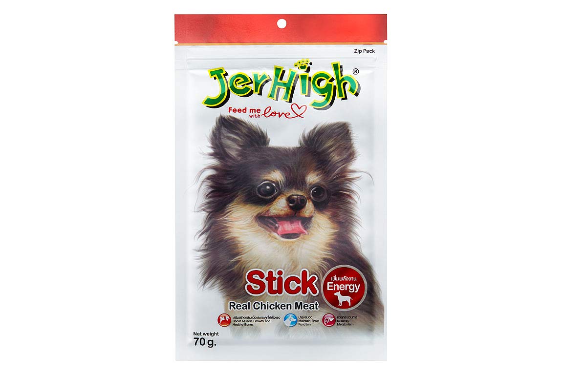 JERHIGH STICK DOG TREAT, 70GM