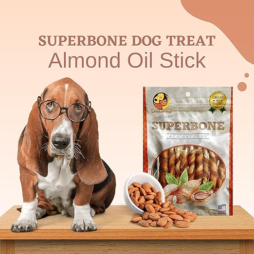 FOODIE PUPPIES SUPERBONE ALL NATURAL CHICKEN STICKS DOG TREAT ALMOND OIL 140GM