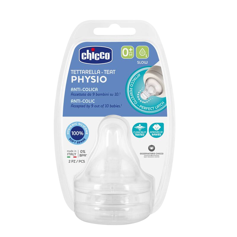 CHICCO TEAT PERFECT SLOW FLOW 0M+ (2PCS)