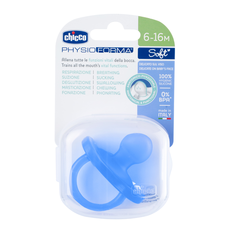 CHICCO PHYSIO SOFT SIL 6-16M BLUE
