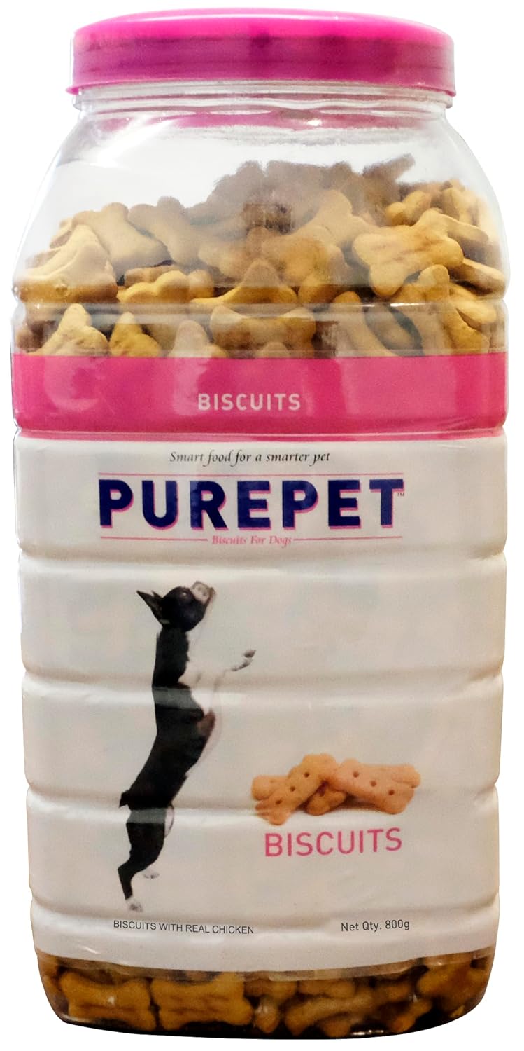 PUREPET DOG BISCUIT TREATS  MUTTON FLAVOUR FOR ALL LIFE STAGES 800GM