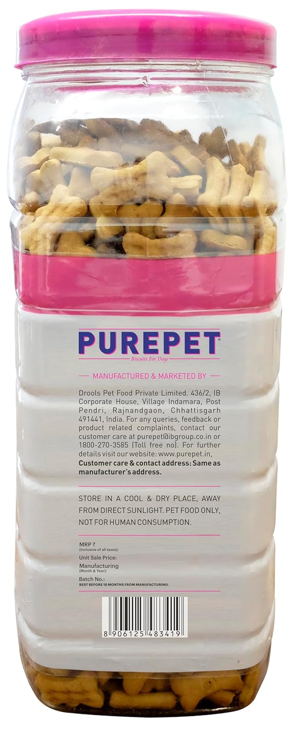PUREPET DOG BISCUIT TREATS  MUTTON FLAVOUR FOR ALL LIFE STAGES 800GM