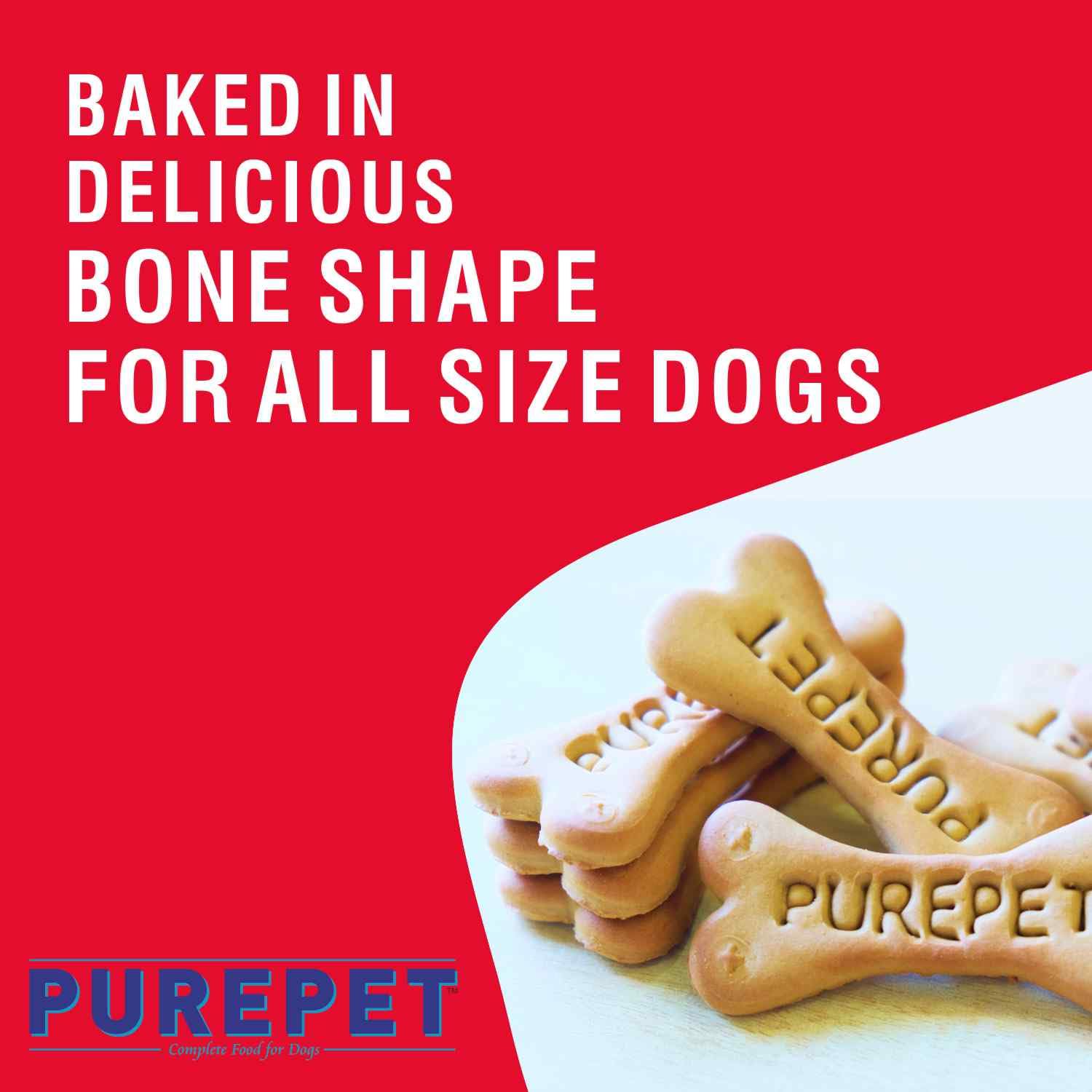 PUREPET DOG BISCUIT TREATS  MUTTON FLAVOUR FOR ALL LIFE STAGES 800GM