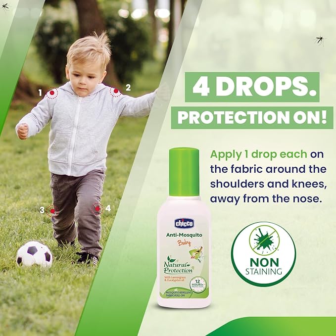 CHICCO ANTI-MOSQUITO FABRIC ROLL-ON 8ML