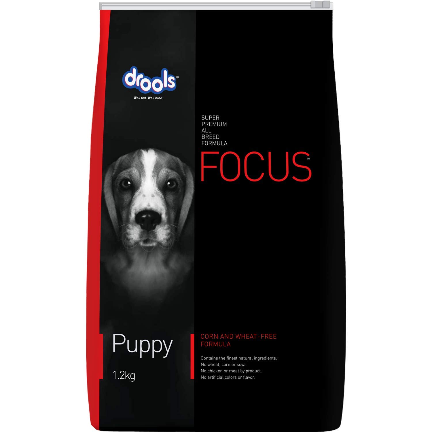 DROOLS FOCUS PUPPY SUPER PREMIUM DRY DOG FOOD, CHICKEN FLAVOUR, 1.2 KG