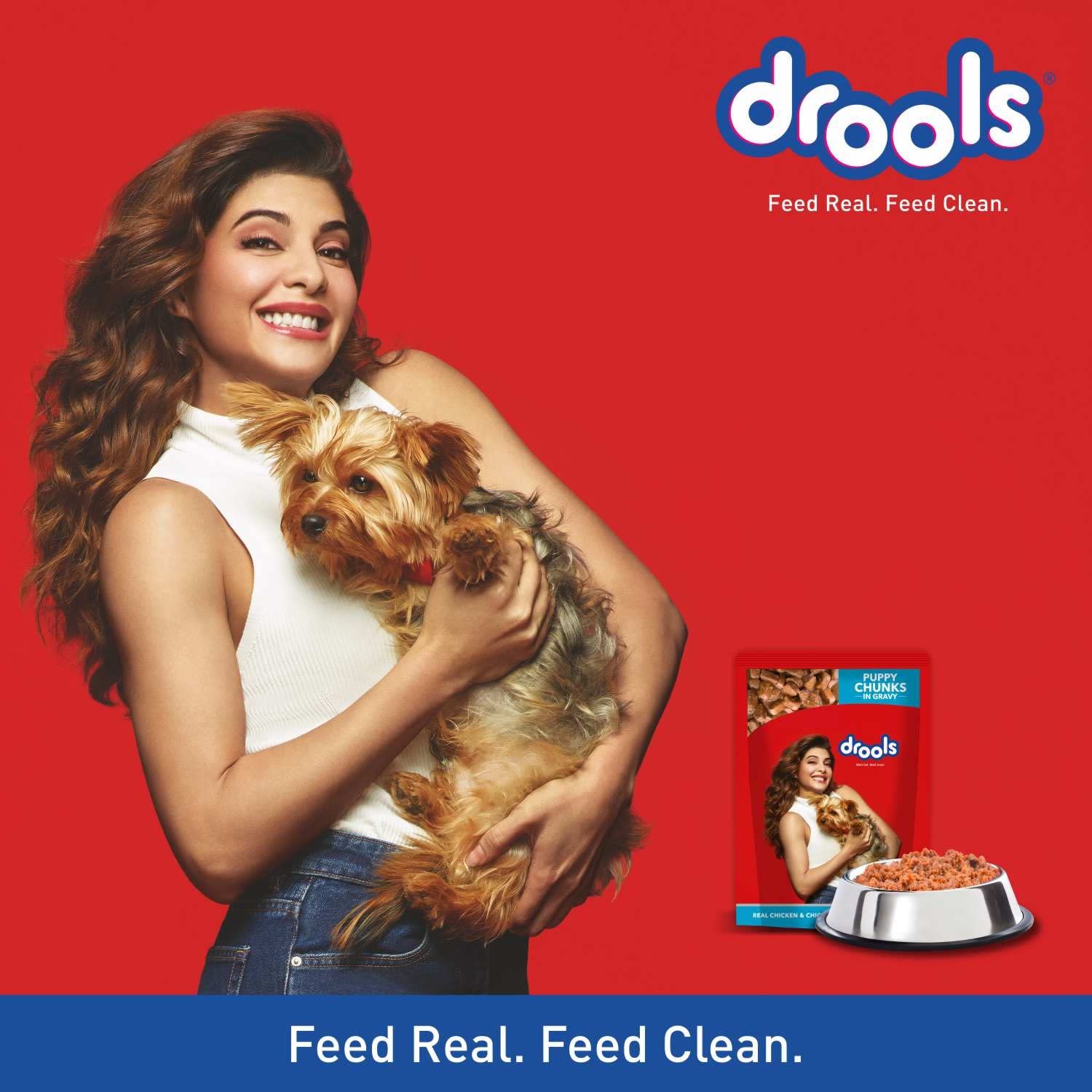 DROOLS REAL CHICKEN & CHICKEN LIVER CHUNKS IN GRAVY DOG WET FOOD, PUPPY, 150GM