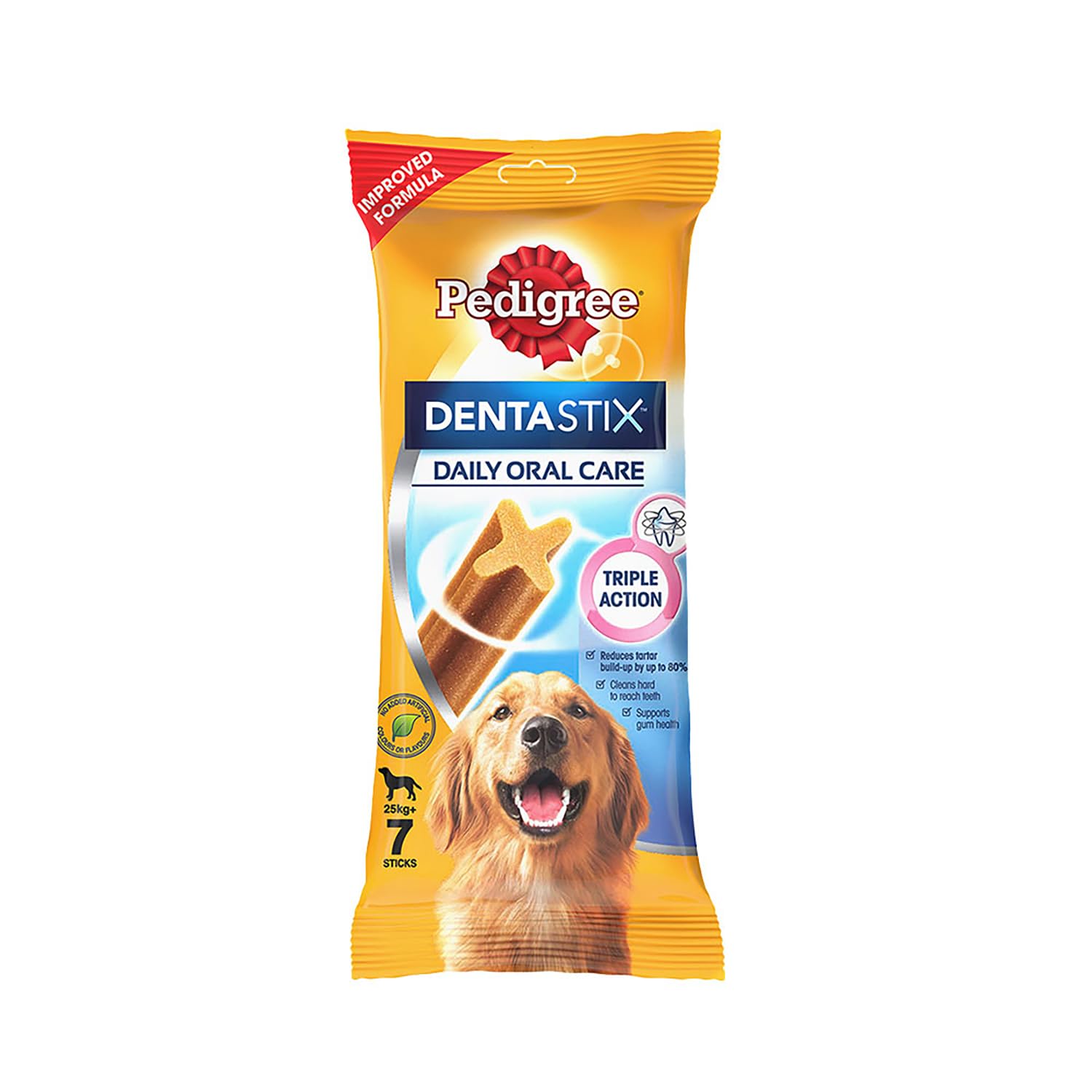 PEDIGREE DENTASTIX ADULT LARGE BREED (25 KG+) ORAL CARE DOG TREAT, 270GM