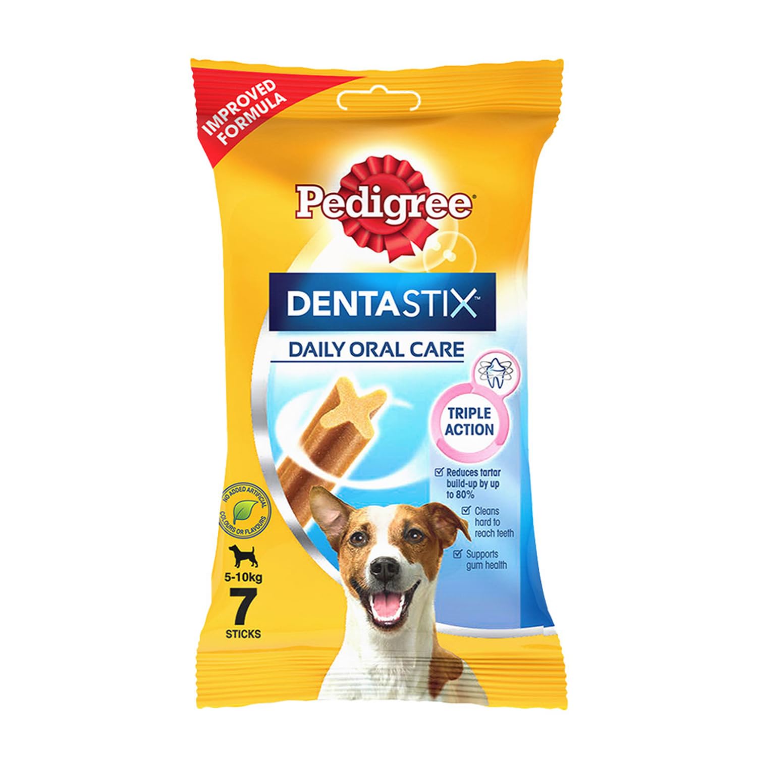 PEDIGREE DENTASTIX ORAL CARE DOG TREAT STICK, ADULT SMALL BREED (5-10 KG), 110GM