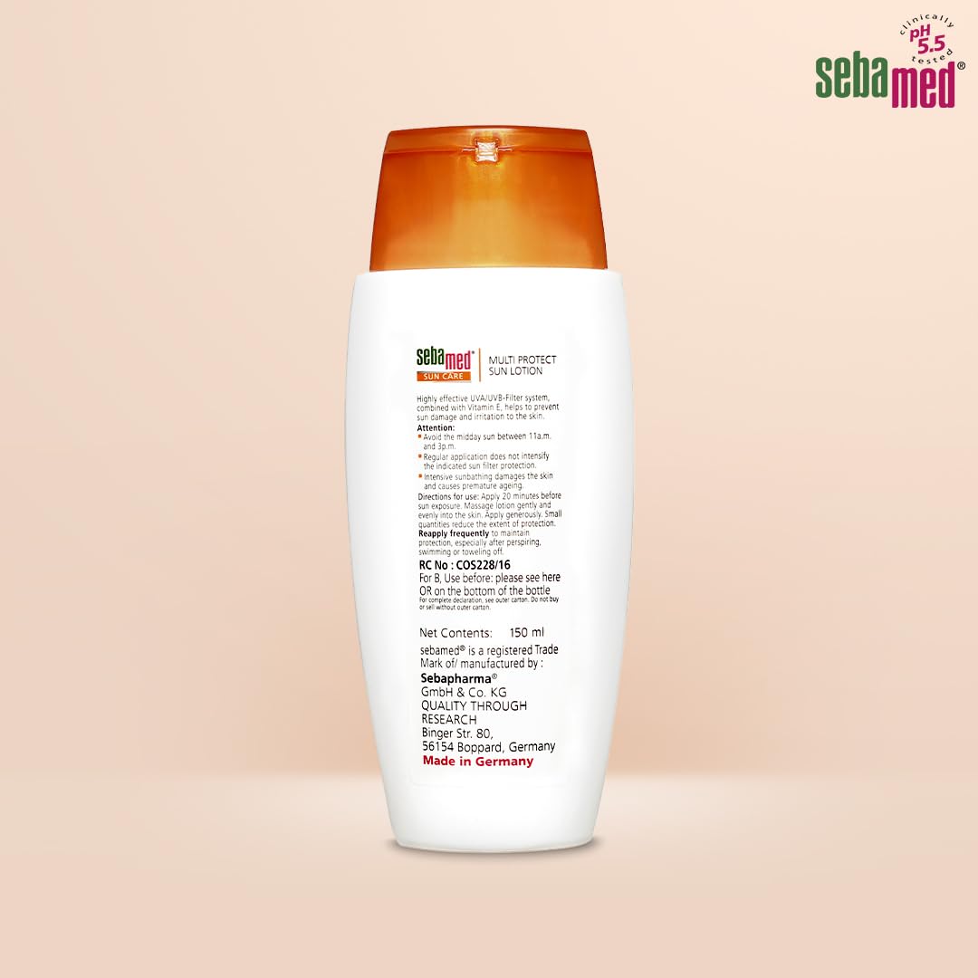 SEBAMED MULTI PROTECT SUN LOTION SPF 50 UVA/UVB PROTECTION WATER RESISTANT SUNSCREEN 150ML