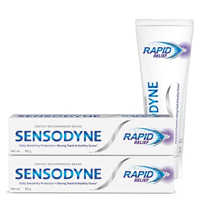 SENSODYNE FRESHNESS TOOTHPASTE - RAPID RELIEF 80GM 2PCS