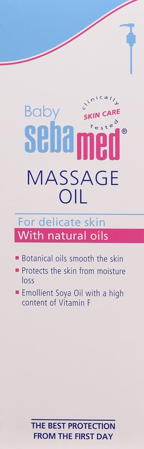 SEBAMED BABY MASSAGE OIL| WITH SOYA OIL|NON- GREASY|IDEAL FOR NEWBORN |150 ML