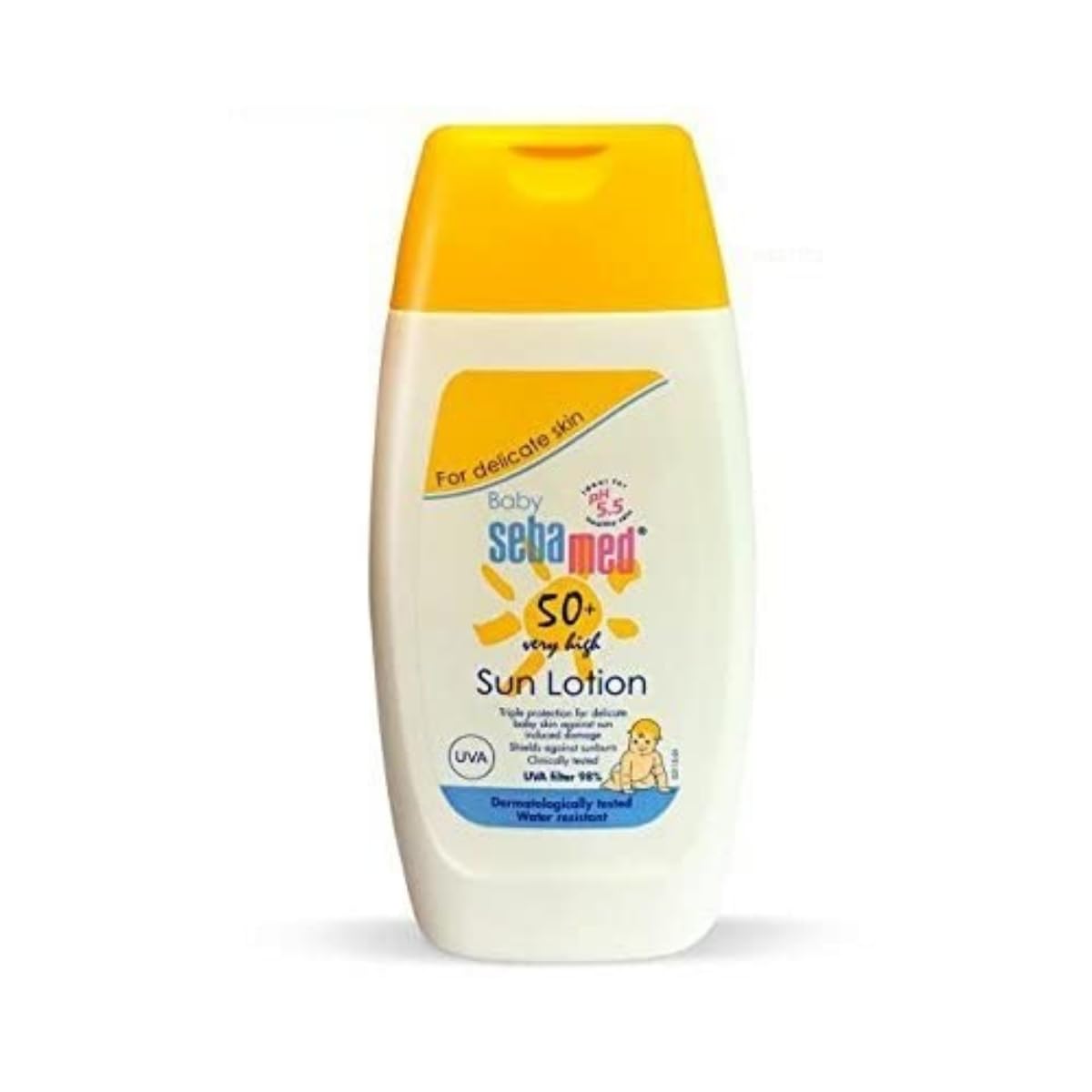 SEBAMED BABY SUN LOTION|PH 5.5|TRIPLE PROTECTION FROM UV RAYS|WATER & SWEAT RESISTANT|200 ML