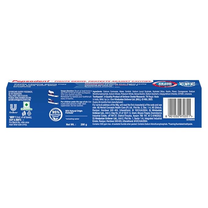PEPSODENT GERMCHECK TOOTHPASTE 200G