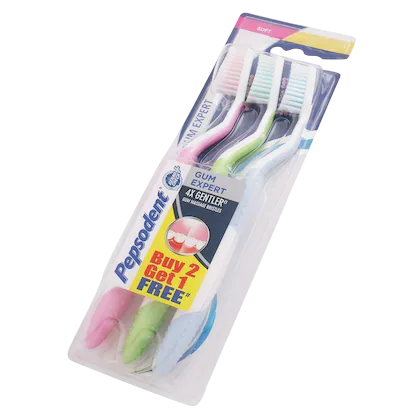 PEPSODENT GUM EXPERT TOOTHBRUSH (BUY 2 GET 1 FREE)