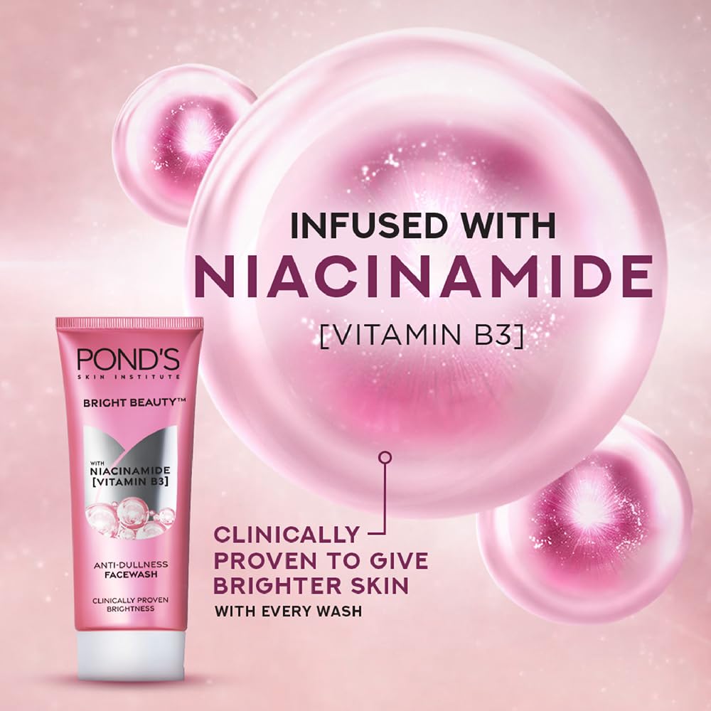 POND'S BRIGHT BEAUTY SPOT-LESS FAIRNESS & GERM REMOVAL FACEWASH 100GM