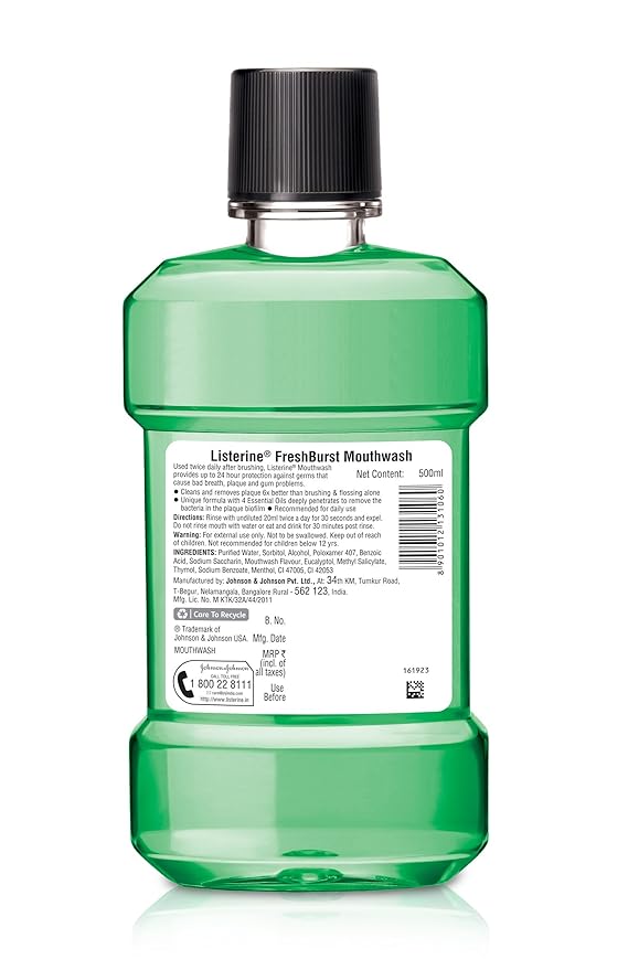 LISTERINE FRESH BRUST MOUTHWASH 500ML