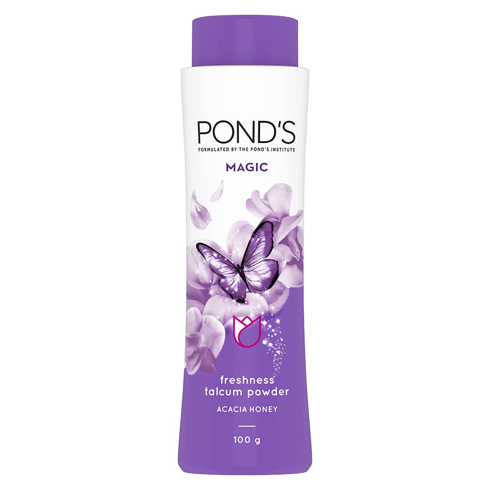 POND'S MAGIC FRESHNESS TALCUM POWDER, ACACIA HONEY, 100GM